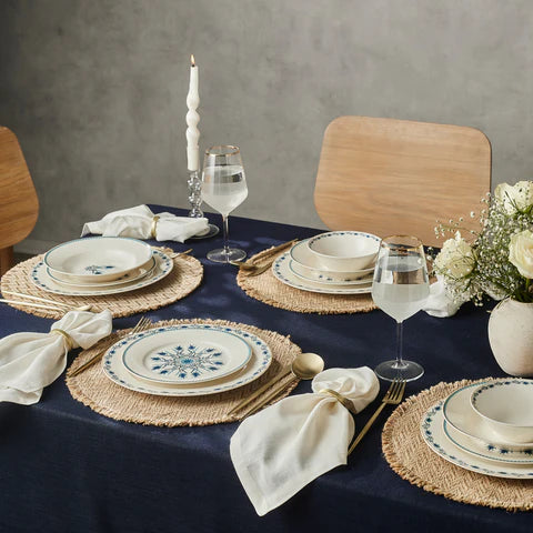 Kütahya Porselen Yasemin DG370 Service de table 24 pièces en porcelaine pour 6 personnes Kütahya Porselen Yasemin DG370 Service de table 24 pièces en porcelaine pour 6 personnes
