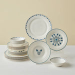 Service de table Karaca Forever Bone China Iznik 24 pièces pour 6 personnes, Multicolore