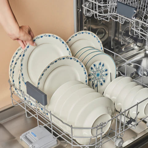 Service de table Karaca Forever Bone China Iznik 24 pièces pour 6 personnes, Multicolore