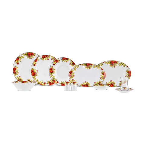 Service de Table Karaca Elegance Bone Montebello, 60 Pièces, pour 8 Personnes