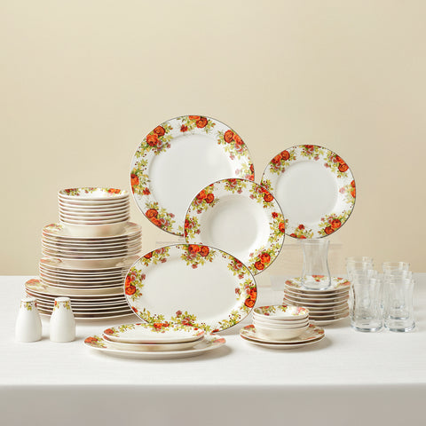 Service de Table Karaca Elegance Bone Montebello, 60 Pièces, pour 8 Personnes