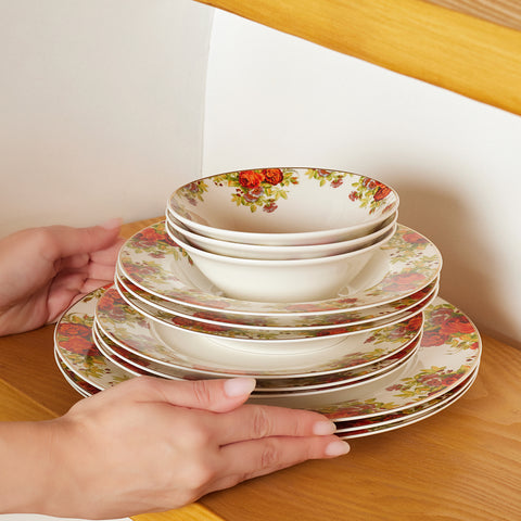 Service de Table Karaca Elegance Bone Montebello, 60 Pièces, pour 8 Personnes
