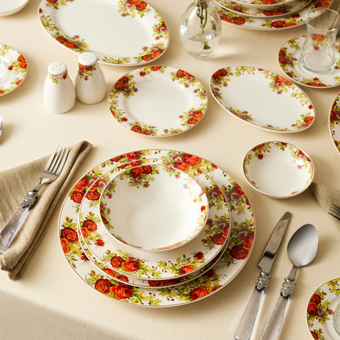 Service de Table Karaca Elegance Bone Montebello, 60 Pièces, pour 8 Personnes