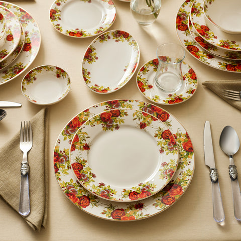 Service de Table Karaca Elegance Bone Montebello, 60 Pièces, pour 8 Personnes