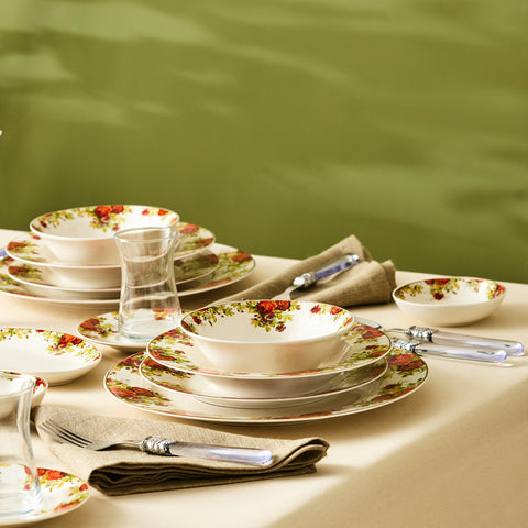 Service de Table Karaca Elegance Bone Montebello, 60 Pièces, pour 8 Personnes