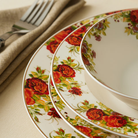 Service de Table Karaca Elegance Bone Montebello, 60 Pièces, pour 8 Personnes