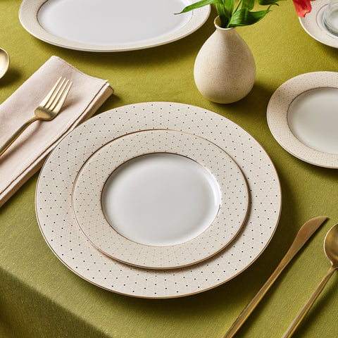 Karaca Elegance Bone Alessa Service de table et de petit-déjeuner 60 pièces pour 8 personnes
