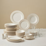 Karaca Elegance Bone Alessa Service de table et de petit-déjeuner 60 pièces pour 8 personnes