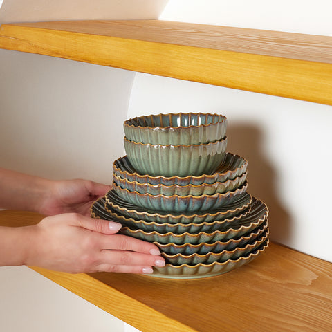 Service de Table Karaca Earth Collection Cora Réactif, 24 Pièces, pour 6 Personnes