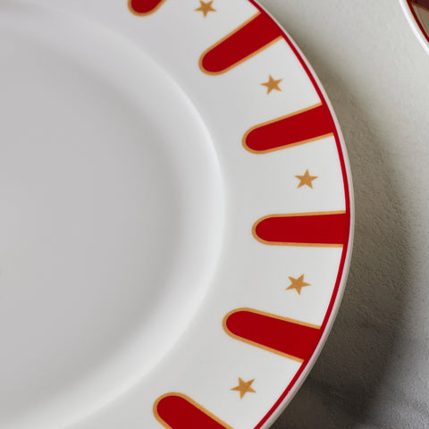 Karaca x Galatasaray Service de Table Forever Bone Sous Licence 24 Pièces pour 6 Personnes