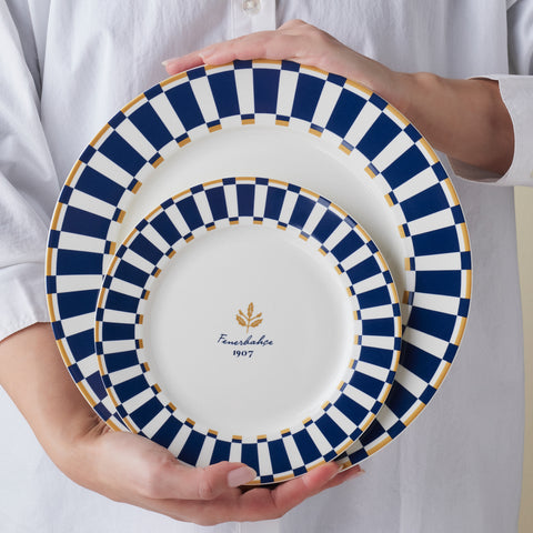 Karaca x Fenerbahçe Service de Table Forever Bone Sous Licence 24 Pièces pour 6 Personnes