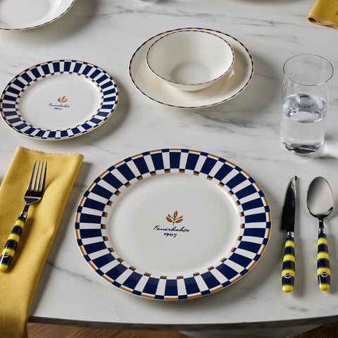 Karaca x Fenerbahçe Service de Table Forever Bone Sous Licence 24 Pièces pour 6 Personnes