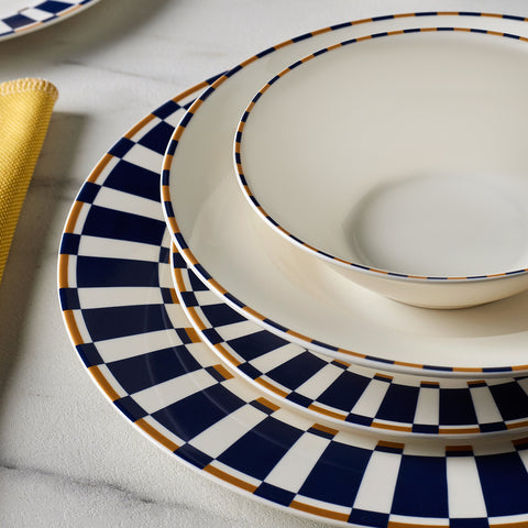 Karaca x Fenerbahçe Service de Table Forever Bone Sous Licence 24 Pièces pour 6 Personnes