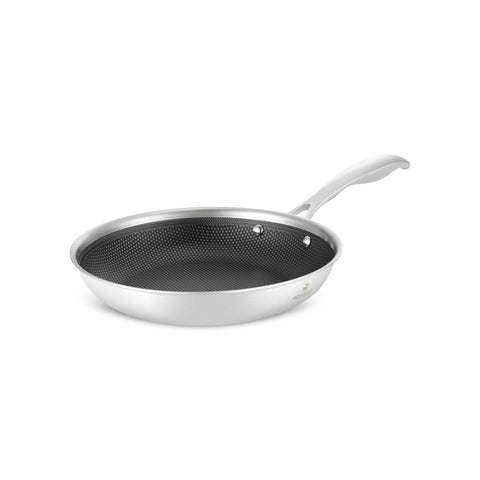 Karaca 5Ply PowerSteel 316+ Poêle à induction en acier inoxydable, 24 cm, argent
