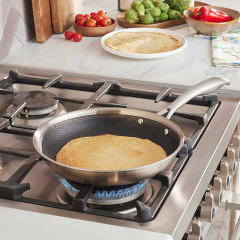 Karaca 5Ply PowerSteel 316+ Poêle à induction en acier inoxydable, 24 cm, argent