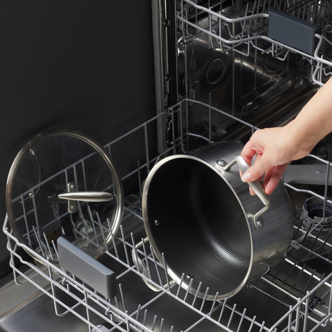Karaca 5Ply PowerSteel 316+ Marmite en acier inoxydable avec couvercle, compatible induction, 24 cm, argent