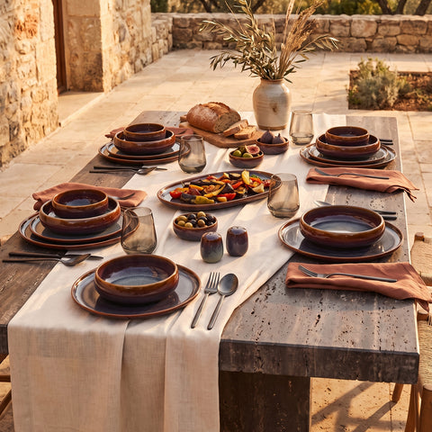 Karaca Earth Collection Mars Service de Table 36 Pièces pour 8 Personnes, Multicolore