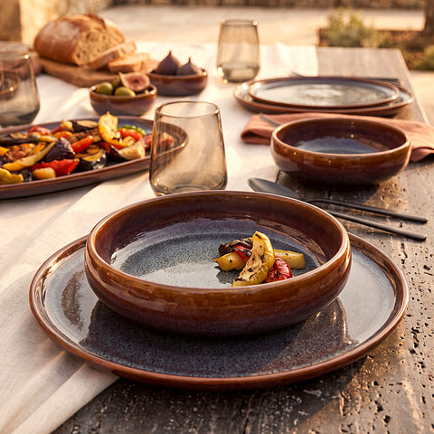 Karaca Earth Collection Mars Service de Table 36 Pièces pour 8 Personnes, Multicolore