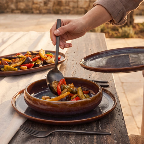 Karaca Earth Collection Mars Service de Table 36 Pièces pour 8 Personnes, Multicolore