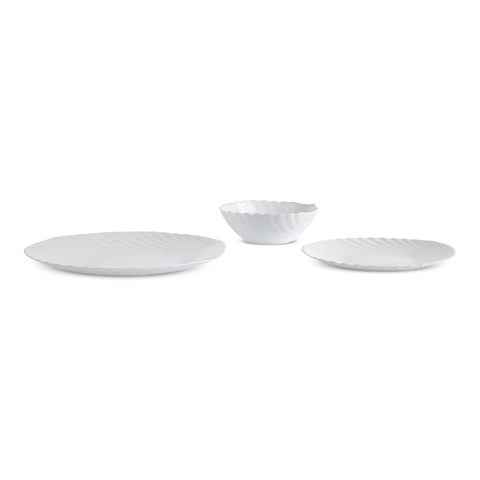 Karaca White Shell, Service de Table 18 pièces pour 6 personnes