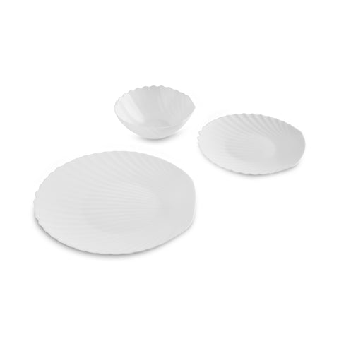 Karaca White Shell, Service de Table 18 pièces pour 6 personnes