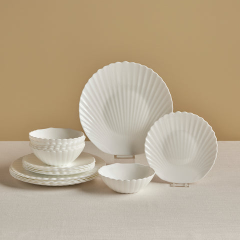 Karaca White Shell, Service de Table 18 pièces pour 6 personnes