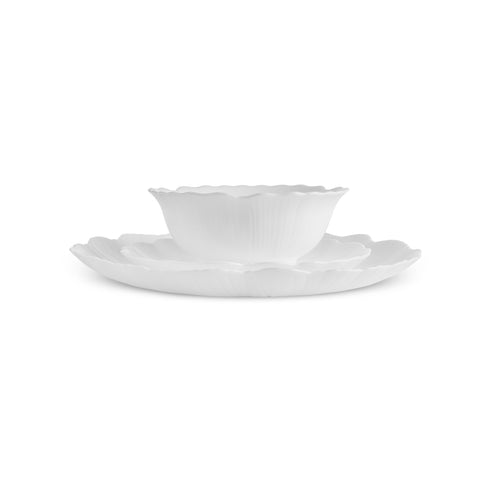 Karaca White Flower, Service de Table 18 pièces pour 6 personnes