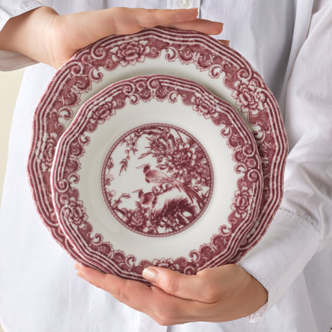 Karaca Bone China Rosie Service de Table 24 Pièces pour 6 Personnes, Multicolore