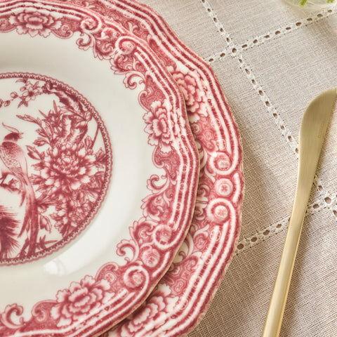 Karaca Bone China Rosie Service de Table 24 Pièces pour 6 Personnes, Multicolore
