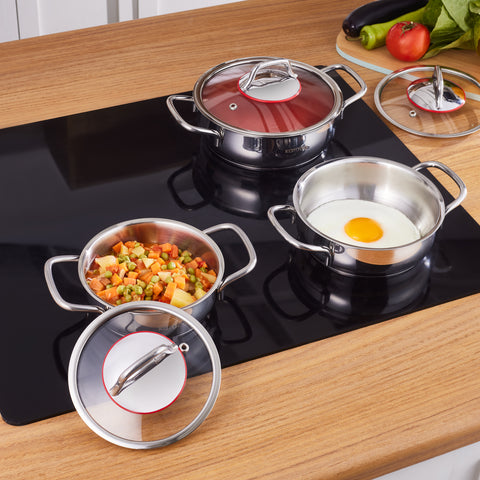 Batterie de cuisine Karaca Emirgan avec la base d’induction, 6 pièces, acier