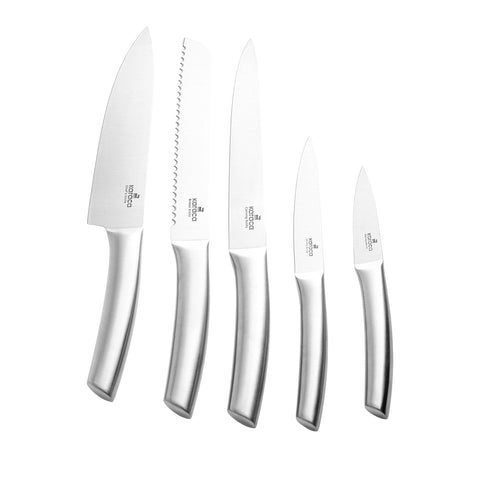 Karaca Venüs Set de 6 Couteaux avec Bloc en Verre