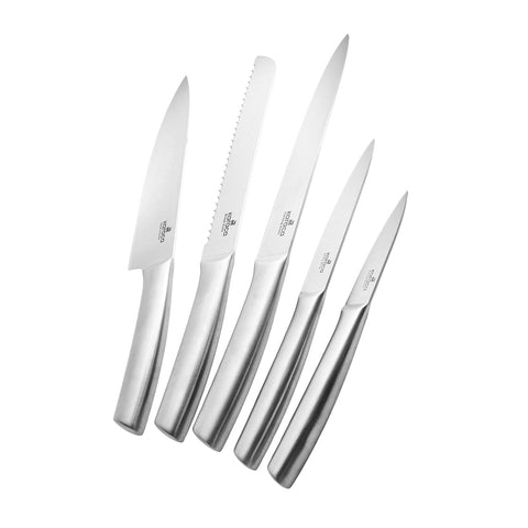 Karaca Venüs Set de 6 Couteaux avec Bloc en Verre