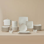 Karaca Square Bone Lucia Service De Table 60 Pièces Pour 12 Personnes – Or