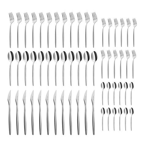 Karaca Lizbon Set de couverts 60 pièces pour 12 personnes