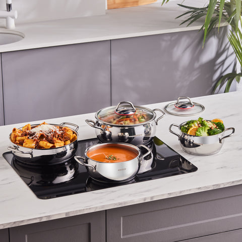 Batterie de cuisine Karaca Emirgan en acier, 8 pièces