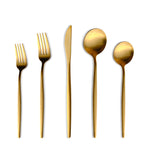 Set De Couverts Karaca Matte Gold Pour 12 Personnes, 60 Pièces
