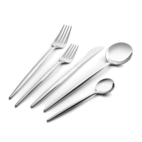 Ensemble de couverts Karaca Jupiter pour 12 personnes avec coffret, 60 pièces, platine