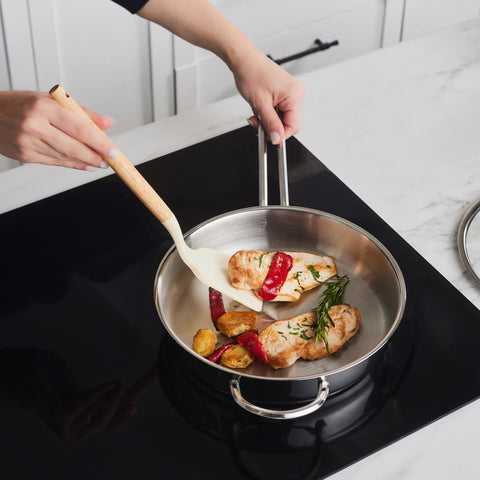 Batterie de cuisine Karaca Ada en acier, 12 pièces