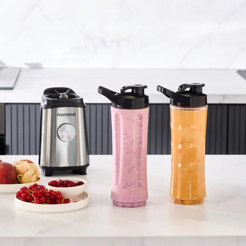 Homend Mixfresh 7010EU Blender Personnel Pour Smoothies Inox 350W