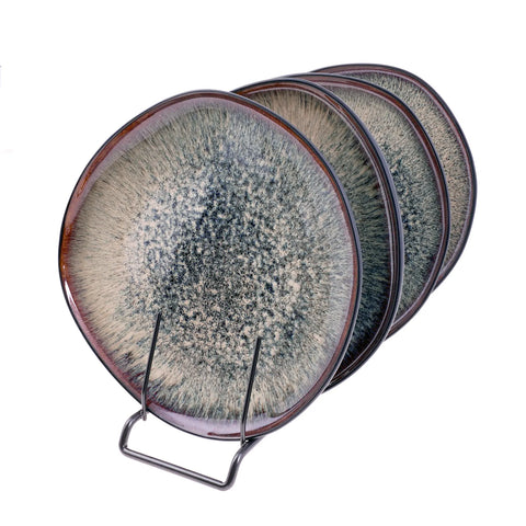 Assiettes à dessert Karaca Black Galactic Reactive, 4 pièces