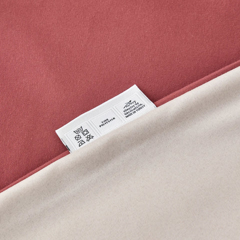 Parure de lit Karaca Home avec housse de couette pour lit double, rouge bordeaux et beige