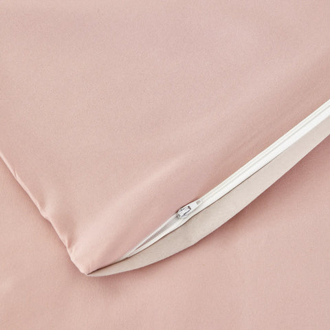Parure de lit Karaca Home avec housse de couette pour lit double, rose poudré et beige