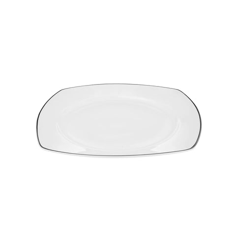 Service de table en porcelaine Karaca Adelia pour 6 personnes, 24 pièces, platine