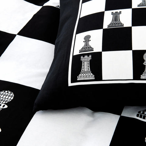 KH CHESS DUVET COVER SET (200x200+2*80x8