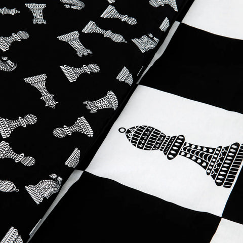 KH CHESS DUVET COVER SET (200x200+2*80x8