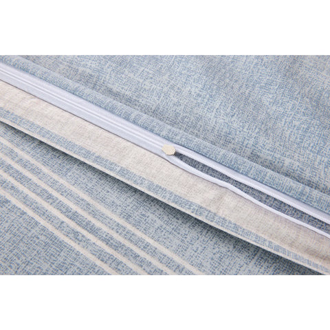 Parure de lit Karaca Home Aspen pour lit single, 155x220 cm, bleu, certifié Oeko-Tex
