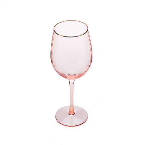Verre à pied Karaca Gemma, 510 ml, couleur saumon