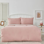 KH POWDER PINK & BEIGE DUVET COVER SET (