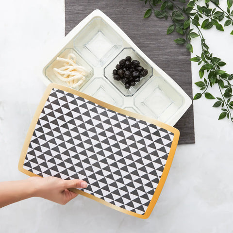 KARACA BLACKGOLD 6'LI KAHVALTILIK, SİYAH