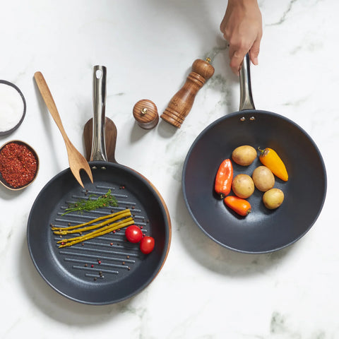 Poêle à griller et wok Karaca Bio Diamond Steel Plus